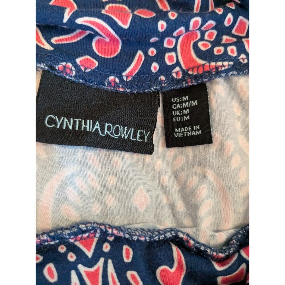 Cynthia Rowley Blue And Pink Maxi Skirt Women's Size M - Picture 5 of 6